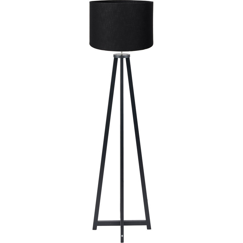 161cm Traditional Floor Lamp, Matte Black, Black