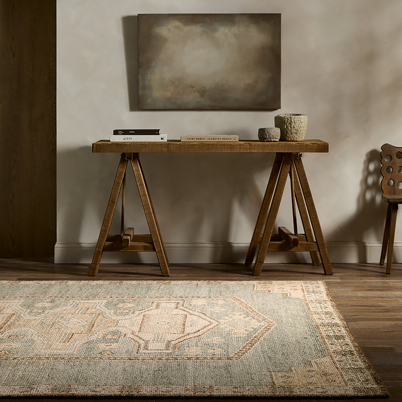 Jaipur Living Elain AZA02 Handknotted Oriental Blue Area Rug (9'x12'), Rectangle 8' x 10'