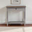 Console Alora à bords biseautés gris bicolore, H 31 po x l 31 po x P 12 po