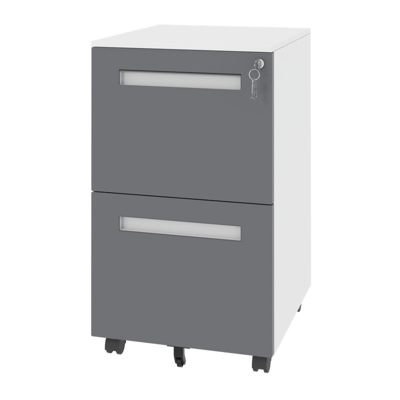 Classeur mobile compact - Sécurité verrouillable - Tout en acier - Pour le bureau / la maison