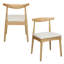 Chaise d'appoint en bois massif -339182025