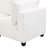 U-shaped Modular With Movable & Functional Coffee Table, White - Hidden Charging Component, Comfortable Padding Space, Material Assurance 90" Sectional And Multi-purpose Concealed Interface, Padded