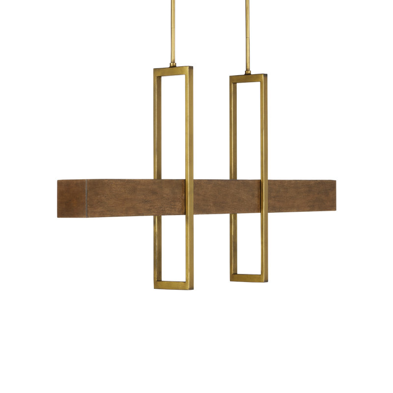 Lustre rectangulaire unique à 1 lumière DEL Tonbridge