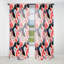 Hamish rose et bleu Mid-Century Trendy Patterns II - rideau en velours moderne - obscurcissant - 1 panneau-401750287