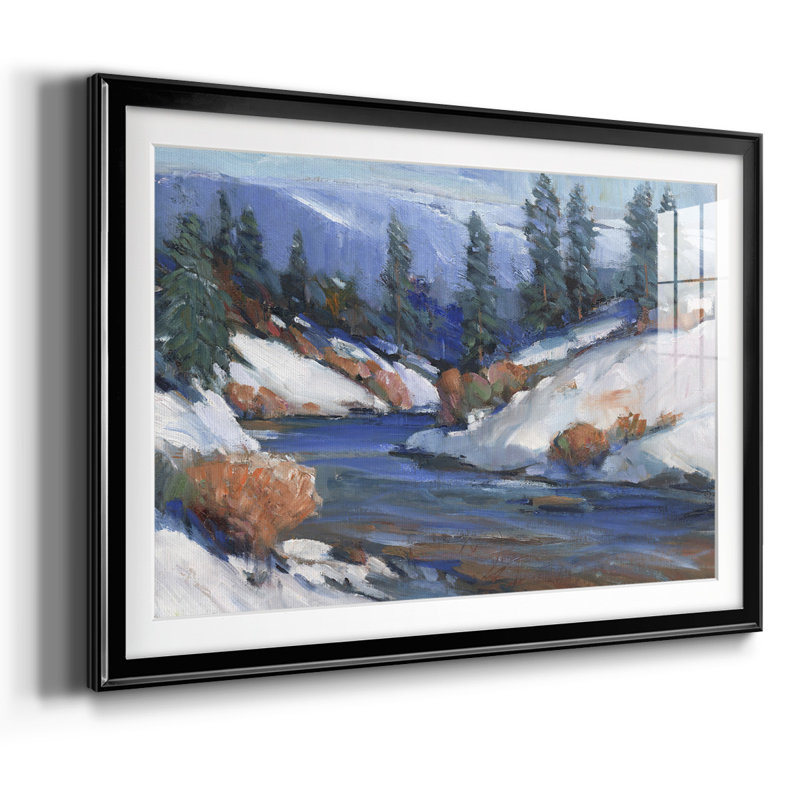 «First Snow II», reproduction d'art encadrée, Noir, H 27 po x l 39 po x P 1,5 po