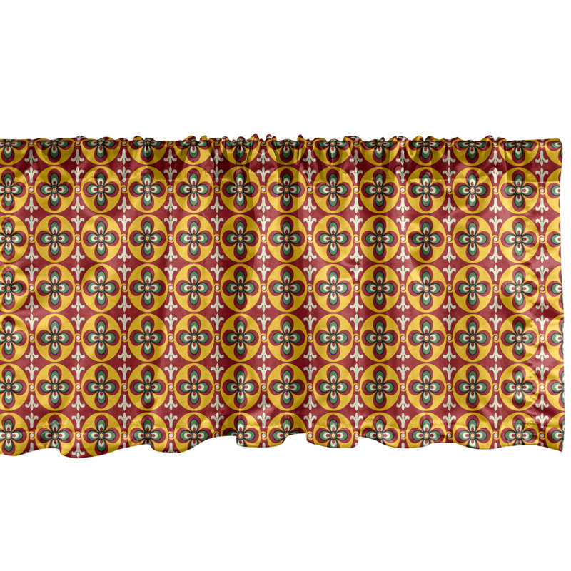 Ensemble de 2 cantonnières Ambesonne Mid Century, L 54 po x L 12 po