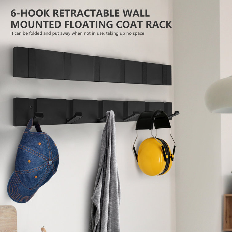 Rebrilliant Kimon Aluminum Wall 6 - Hook Wall Mounted Coat Rack
