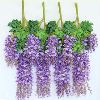 Faux Wisteria Swag