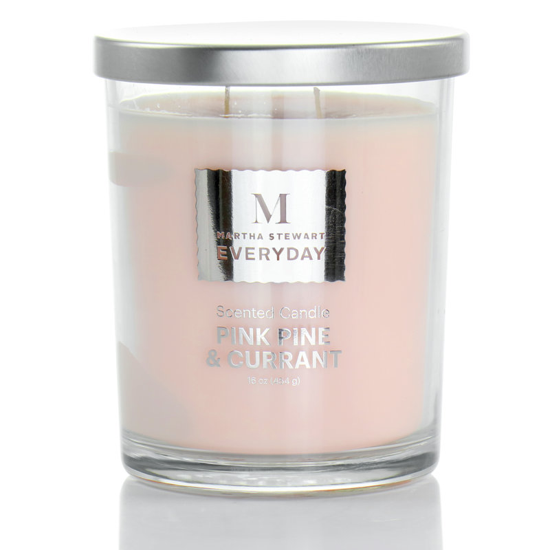 Scented Jar Candle, Pink 
