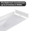  Éclaboussure latérale en pierre reconstituée blanche 21,25 po x 4 po Carrara