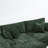 2 - Piece Upholstered Green Chenille Modular Sectional Sofa with Armrests & Throw Pillows-135900691-135900685