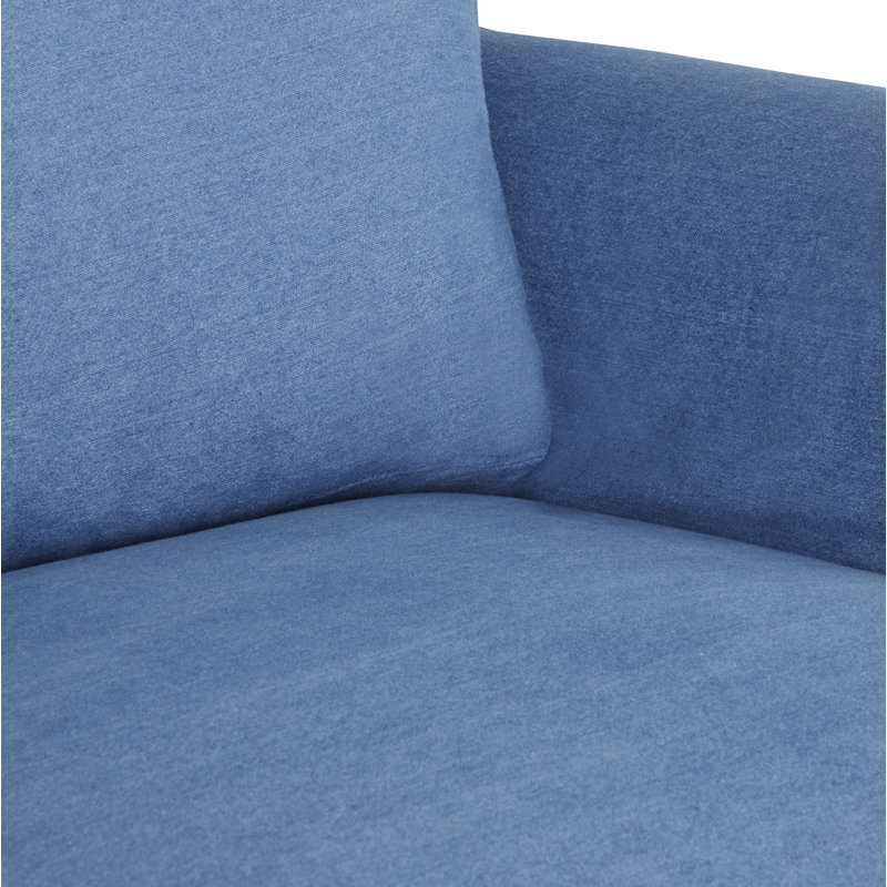 Lucia Upholstered Chaise Lounge, Bevin Natural Linen Blend