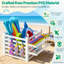 Rangement flottant pour piscine autoportant avec 6 crochets repositionnables H 3,2 pi x l 2,9 pi x L 5,3 pi