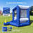 Wellcomer 10ft Inflatable Baseball Batting Game with Floating Ball Target, Bat, Balls, and Blower