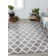 Tapis gris / crème à motif géométrique Aleighia