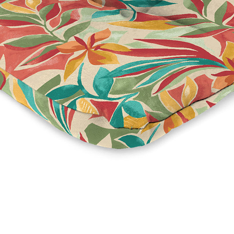 21" x 38" Outdoor Chair Cushion with Ties and Loop (Set of 2)
