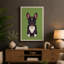 French Bulldog Portrait Minimalist 1 Piece Wrapped Canvas Wall Art-2126158936-2126158938