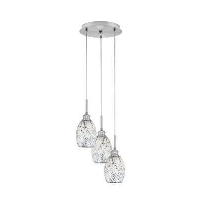 Luminaire suspendu en grappe avec 3 lumières Array