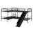 L-Shaped Bunk Bed With Slide And Ladder
