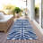 Solstice Navy Washable Indoor-Outdoor Rug - -1069713715
