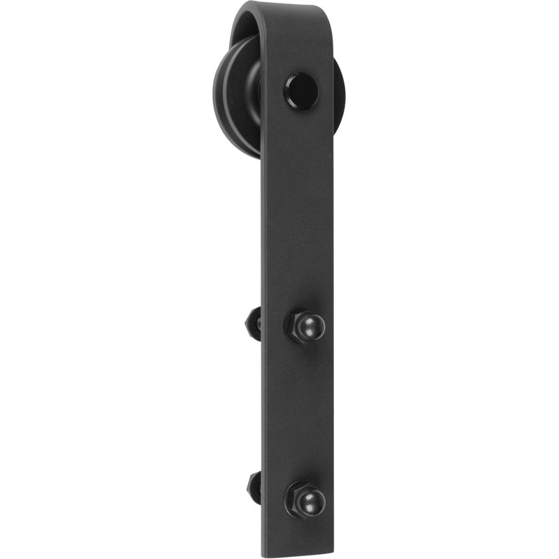 Ensemble de quincaillerie pour porte de grange standard 1000 Series, Noir, 72