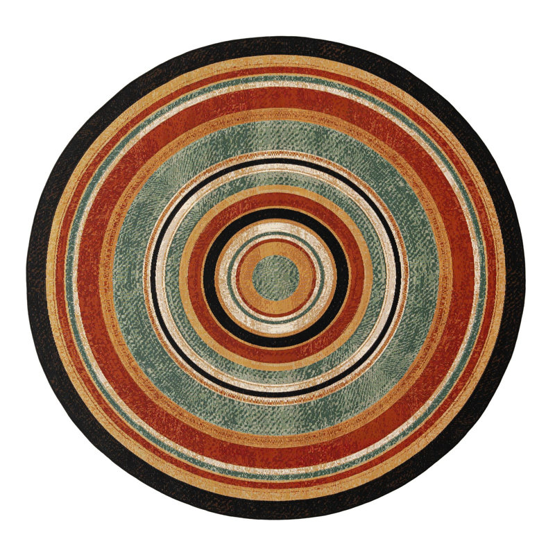 Tapis intérieur / extérieur Drift Hower, Rond 7 pi 10 po