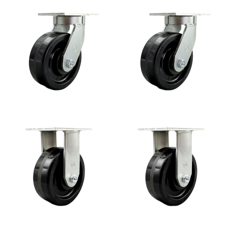 4 Piece Phenolic Caster Set