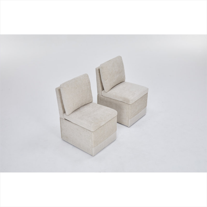 Ensemble de chaises de salle à manger rembourrées Modern Linen
