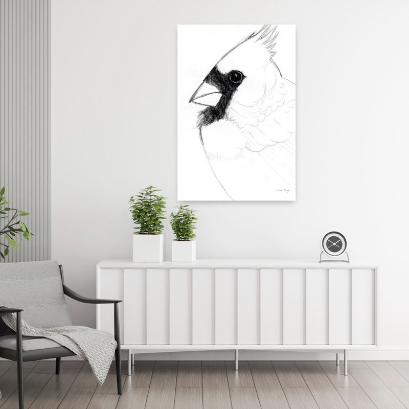 Contemporary Art Contemporary Modern Bird Wall Art by Janel Bragg - Wrapped Canvas Print, 91.44 cm H x 60.96 cm W