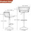 Tabouret de bar pivotant avec dossier Ginko-882844516-879315297