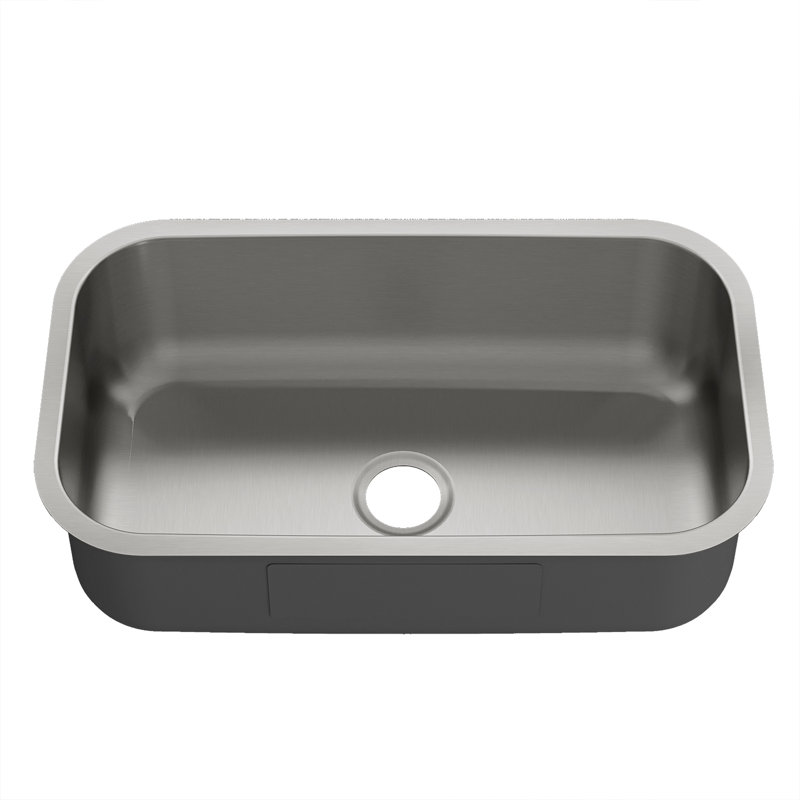 30.5'' L Undermount Single Bowl Stainless Steel Kitchen Sink