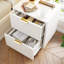 Saturmino Set Of 2 Bedside Table With 2 Drawers