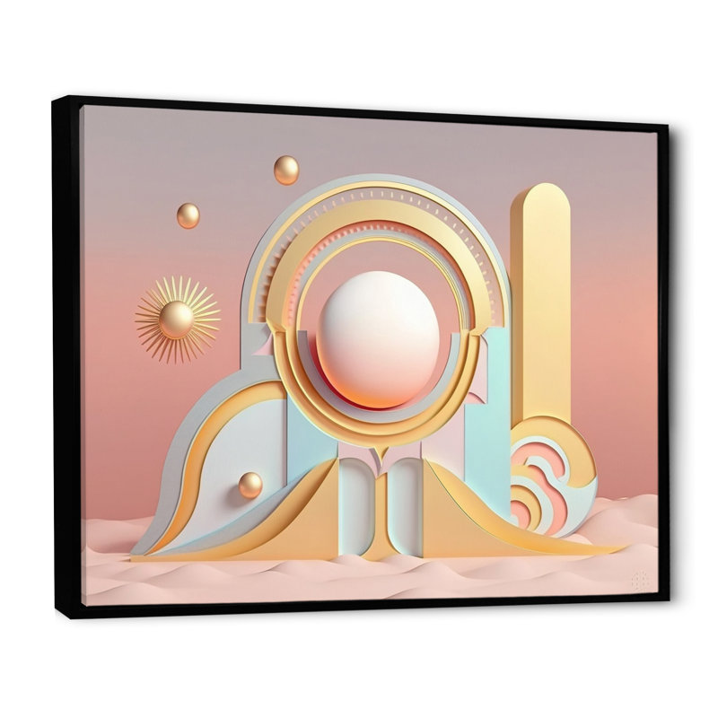 Minimalisme, l'aube de la nouvelle époque, impression d'art mural géométrique moderne, H 16 po x l 32 po x P 1 po