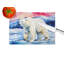 Polar Bear Glass Cutting Board Large