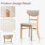 Ensemble de 2 chaises d'appoint rembourrées Halo-1762021564