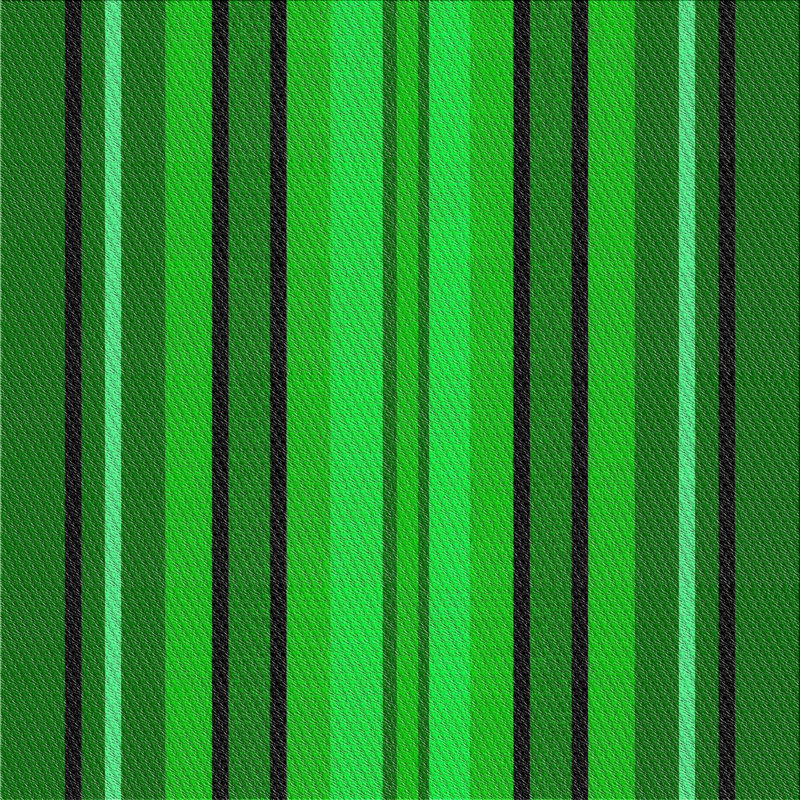 Rayures vertes/noires Tapis décoratif, Carré 4 pi