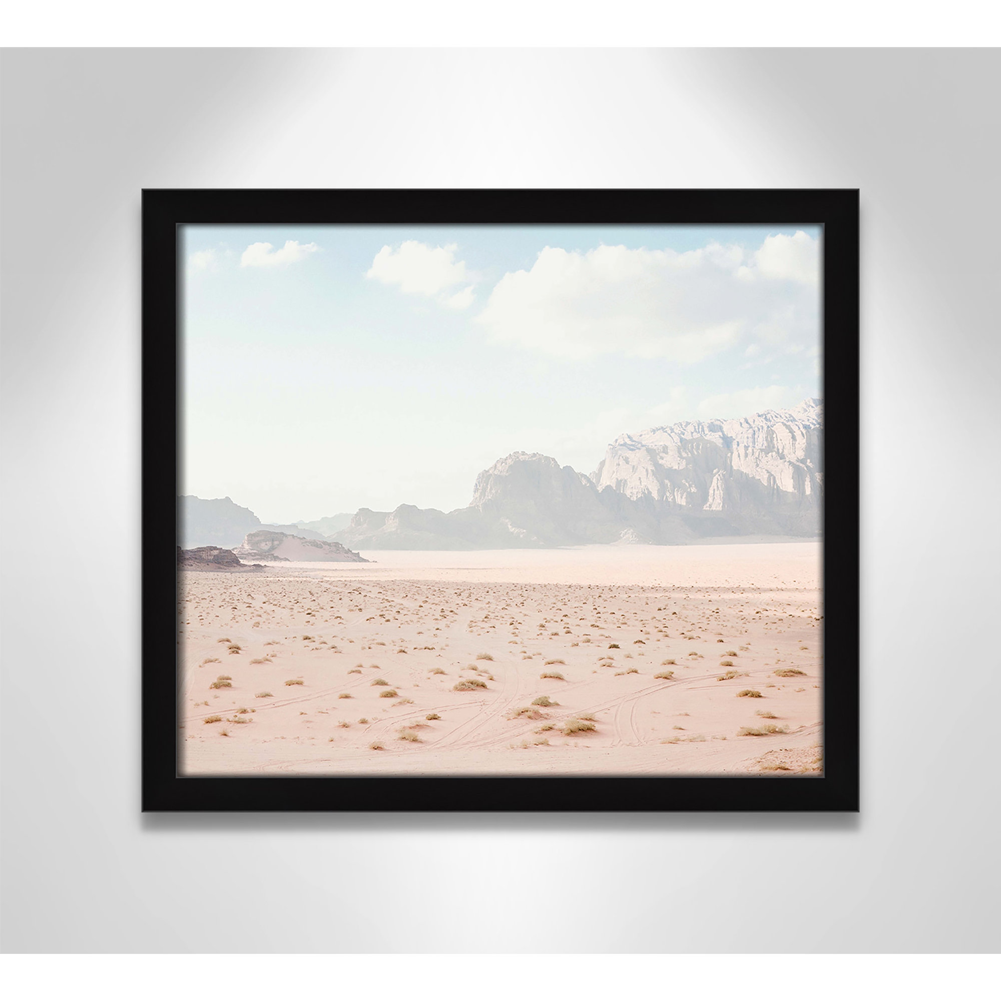 Tire Tracks by Leah Straatsma, 15" W x 13" H, Satin Black Framed