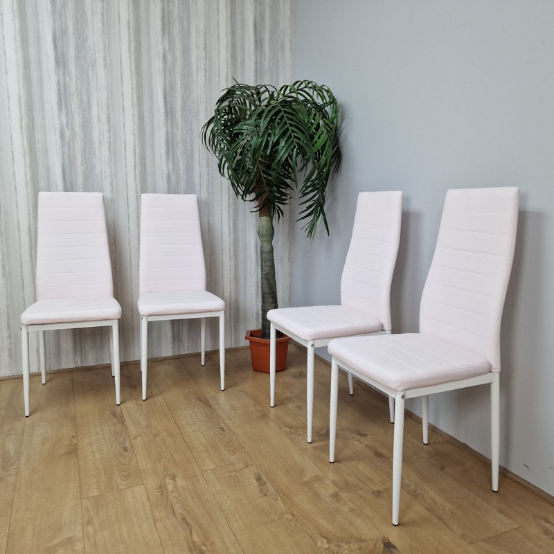 Milei 96cm H Upholstered Parsons Chair in Pink