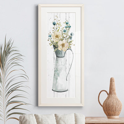 Peinture sur papier encadrée