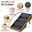 Repose-pieds pliable avec repose-pieds pour chien 2 en 1, escalier rembourré en cuir pour canapé-lit haut, repose-pieds convertible pour petits animaux de compagnie de taille moyenne