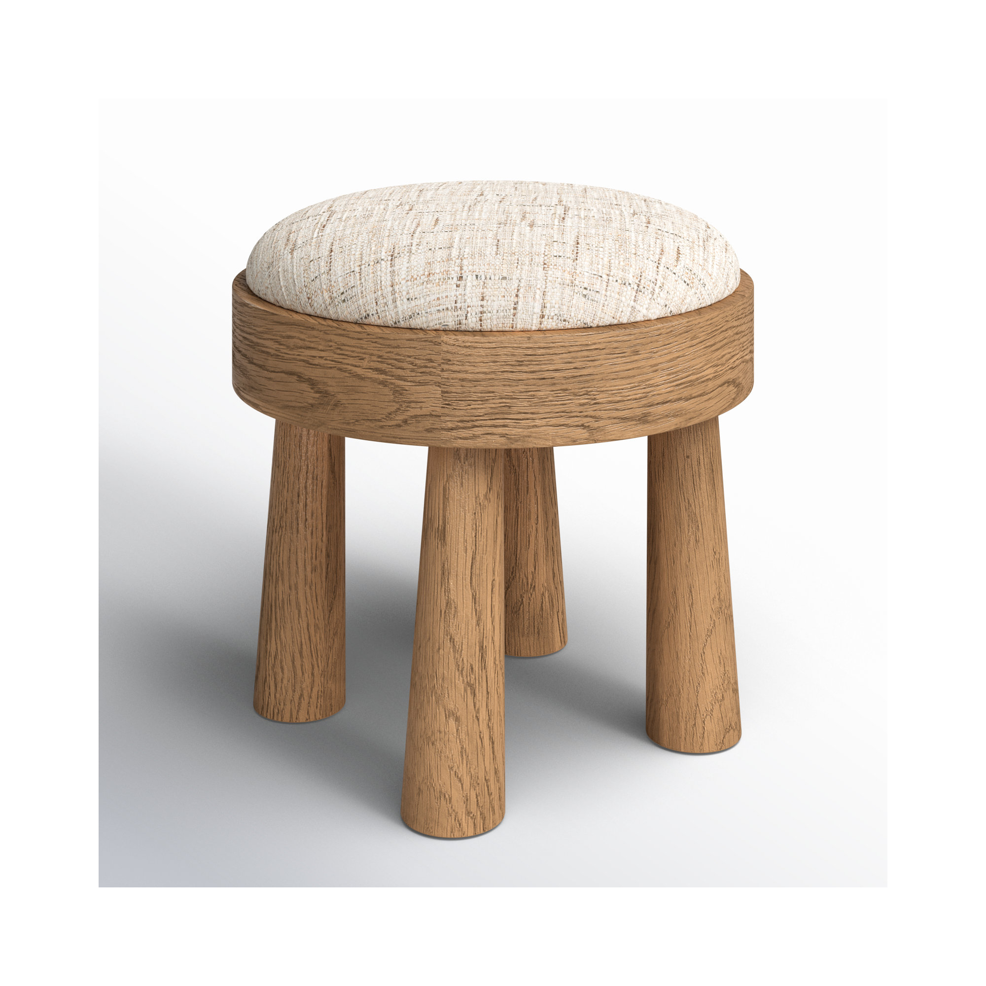 Amren Accent Stool, Ostend Natural, Light Smoked Oak