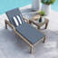 Coussin de chaise longue d'extérieur Meridian - Résistant aux intempéries, réversible, confort moelleux-1063992281-1044823557