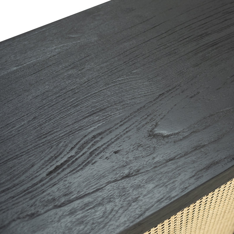 Royette 42" Wide Server in Beige/Black