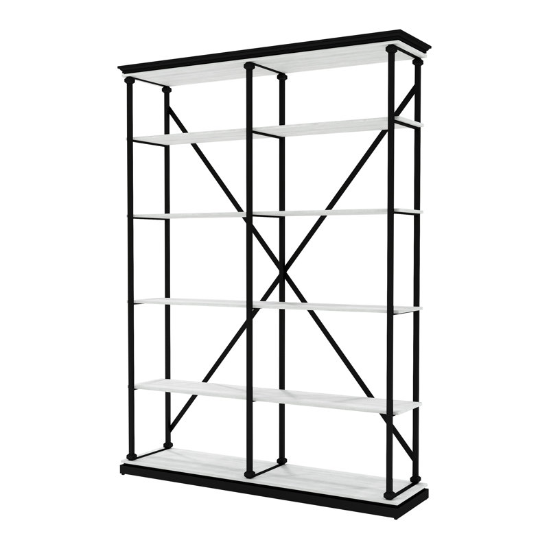 Calton Etagere Bookcase, Antique White