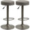 Ensemble de 2 tabourets de bar réglables modernes, gris foncé