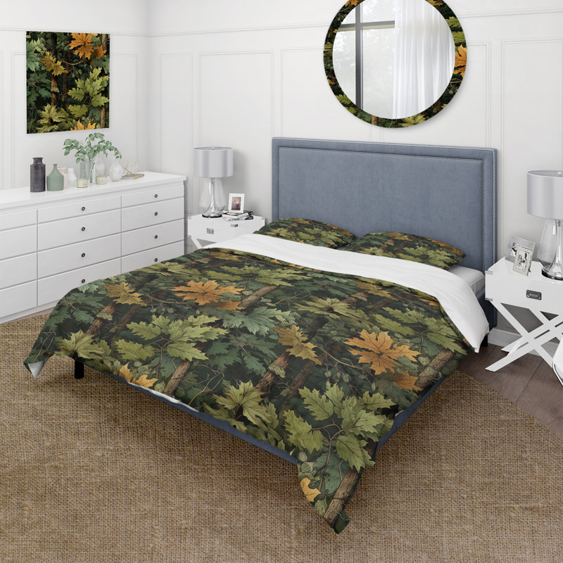 Ensemble de housse de couette Rustic Wilderness Cottage Charm I, Housse de couette pour très grand lit et 2 très