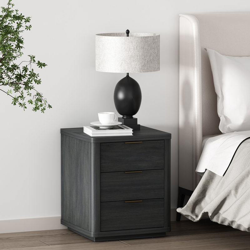 Table de chevet 20 po Evelyn en gris anthracite Evelyn, Gris anthracite