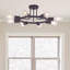 Plafonnier semi-encastré 27,95 po 8 lumières Keirstin-566705298