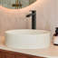Robinet de salle de bain monotrou EVERSTEIN Vessel Cascade, haut, à poignée unique, avec bonde rétractable inclus-124514012