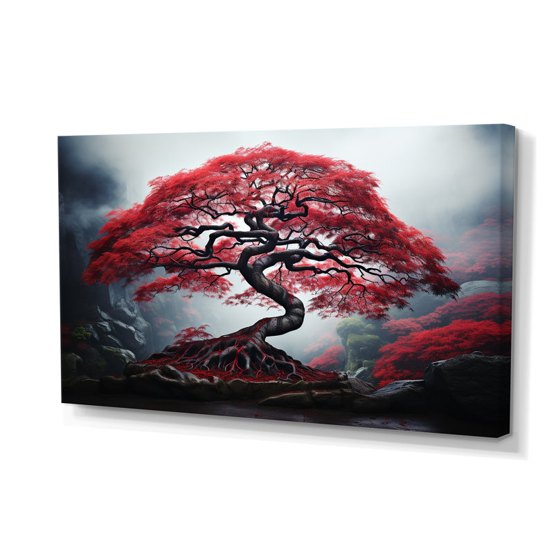 Érable japonais rouge - art mural sur toile Japon